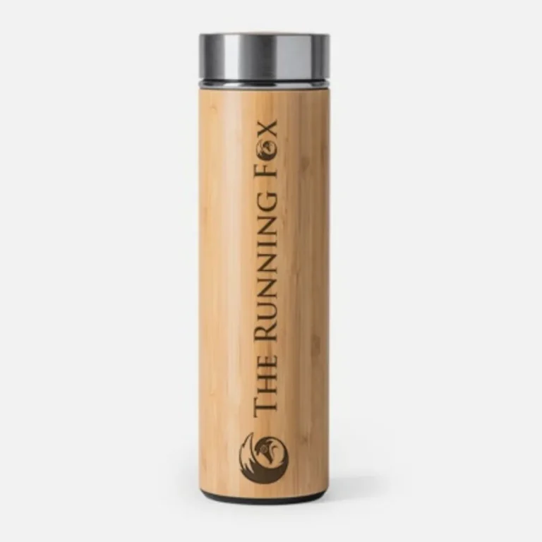 Bamboo Flask with Stainless Steel Screw Lid